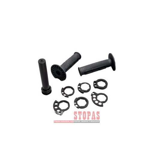 NEKEN THROTTLE TUBE AND GRIPS BLACK