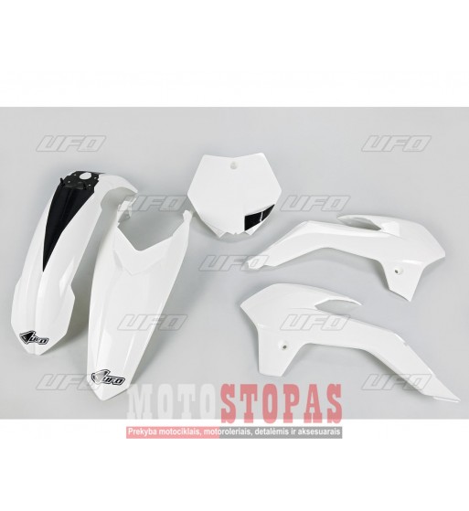 UFO PLASTIKŲ KOMPLEKTAS  KTM 85/105 WHITE