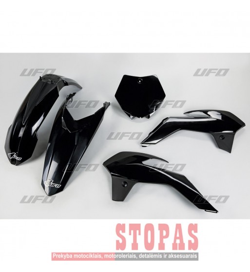 UFO PLASTIKŲ KOMPLEKTAS  KTM 85/105 BLACK