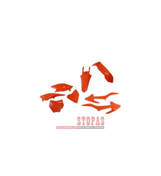UFO PLASTIKŲ KOMPLEKTAS KTM ORANGE