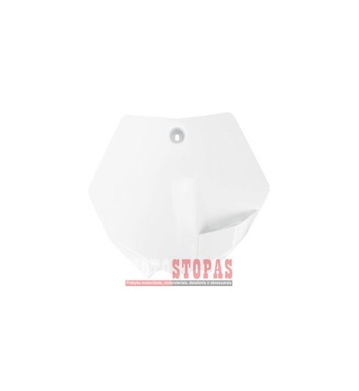 UFO FRONT NUMBER PLATE KTM 65SX WHITE