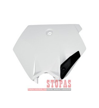 UFO FRONT NUMBER PLATE KTM 85SX WHITE