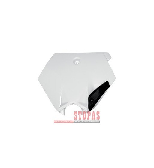 UFO FRONT NUMBER PLATE KTM 85SX WHITE