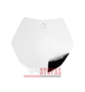 UFO FRONT NUMBER PLATE KTM 85/105 WHITE
