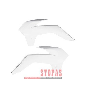 UFO RADIATOR COVERS KTM 85/105 WHITE