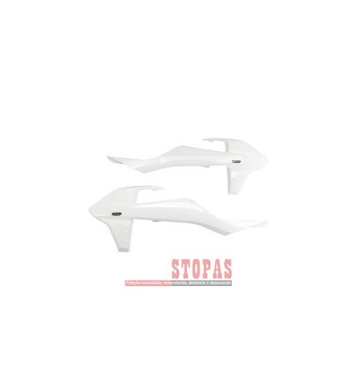 UFO RADIATOR COVERS KTM SX/SX-F/EXC WHITE