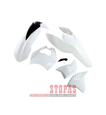 UFO Plastikų komplektas  KTM EXC WHITE