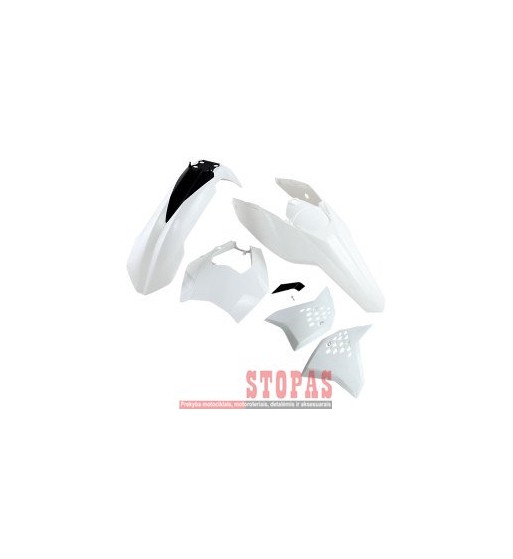 UFO Plastikų komplektas  KTM EXC WHITE