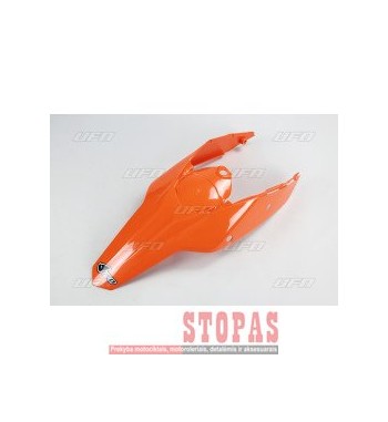 UFO REAR FENDER W/SIDE PANELS KTM EXC ORANGE