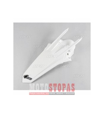 UFO REAR FENDER W/PINS KTM EXC WHITE