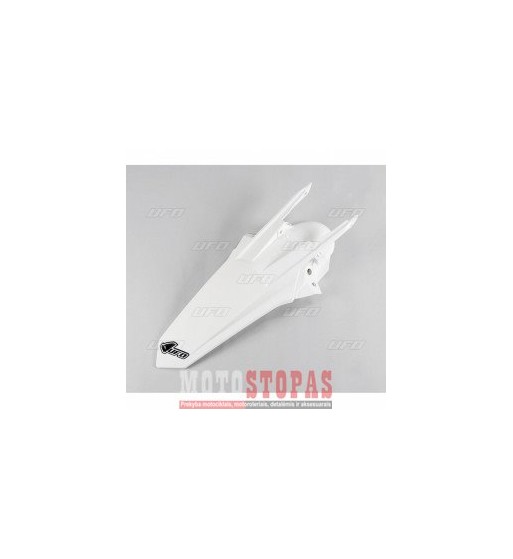 UFO REAR FENDER W/PINS KTM EXC WHITE