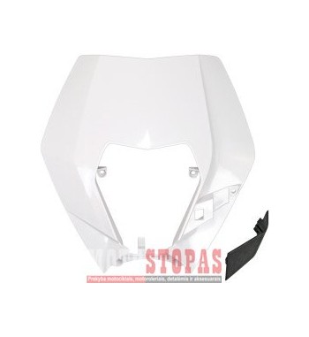 UFO HEADLIGHT PLASTIC KTM WHITE