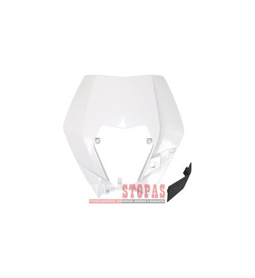 UFO HEADLIGHT PLASTIC KTM WHITE