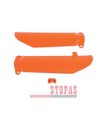 UFO FORK SLIDER PROTECTORS KTM 85SX ORANGE