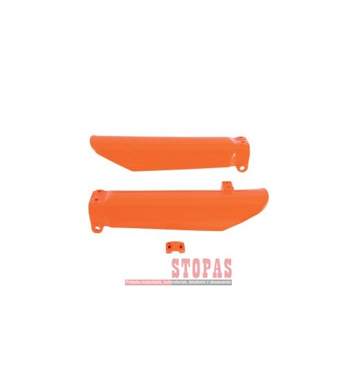 UFO FORK SLIDER PROTECTORS KTM 85SX ORANGE