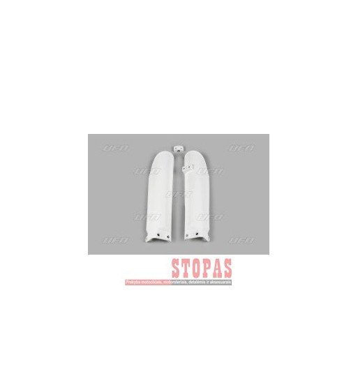 UFO FORK SLIDER PROTECTORS KTM 85SX WHITE