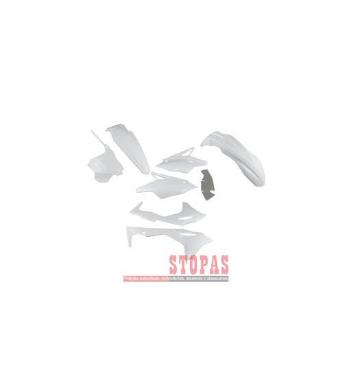UFO Plastikų komplektas KAWASAKI WHITE