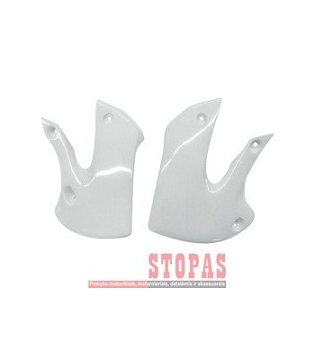 UFO RADIATOR COVERS KAWASAKI KX65/KLX110 WHITE