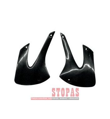 UFO RADIATOR COVERS KAWASAKI KX85 BLACK