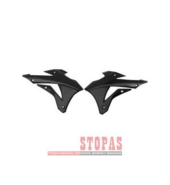 UFO RADIATOR COVERS KAWASAKI KX85 BLACK