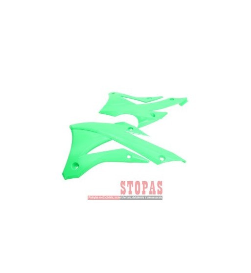 UFO RADIATOR COVER KAWASAKI KX85 FLUO GREEN