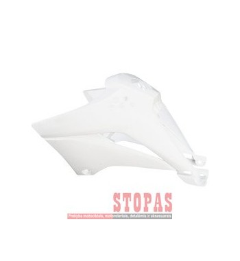 UFO RADIATOR COVERS KAWASAKI KLX110 WHITE