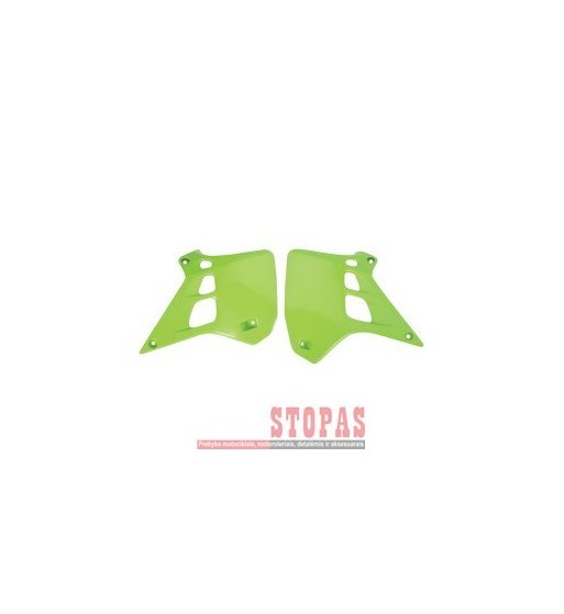 UFO RADIATOR COVERS KAWASAKI KX125 KX-GREEN
