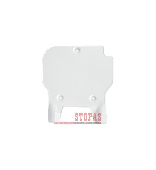 UFO FRONT NUMBER PLATE KAWASAKI KX80 WHITE