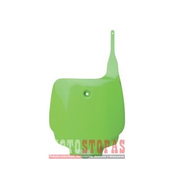 UFO FRONT NUMBER PLATE KAWASAKI KX85 KX-GREEN