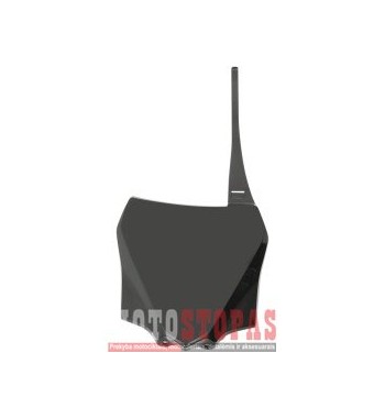 UFO FRONT NUMBER PLATE KAWASAKI KX85 BLACK