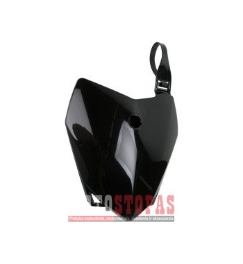 UFO FRONT NUMBER PLATE KAWASAKI KLX110 BLACK