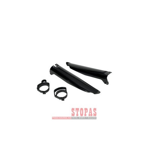 UFO FORK SLIDER PROTECTORS KAWASAKI KX125/250/500 BLACK