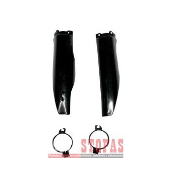 UFO FORK SLIDER PROTECTORS KAWASAKI KX125/250 BLACK