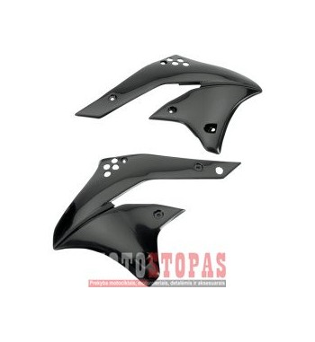 UFO RADIATOR COVERS KAWASAKI KXF250 BLACK