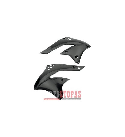 UFO RADIATOR COVERS KAWASAKI KXF250 BLACK