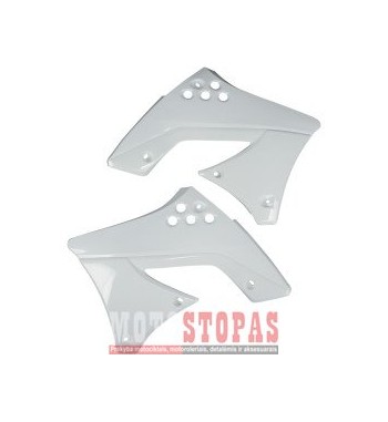 UFO RADIATOR COVERS KAWASAKI KXF250 WHITE
