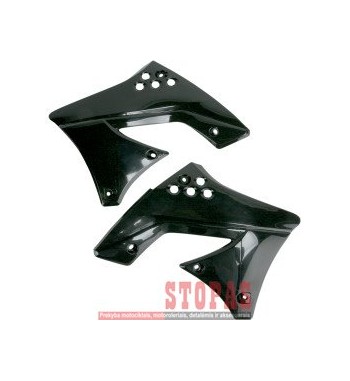 UFO RADIATOR COVERS KAWASAKI KXF250 BLACK