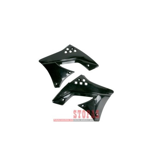 UFO RADIATOR COVERS KAWASAKI KXF250 BLACK