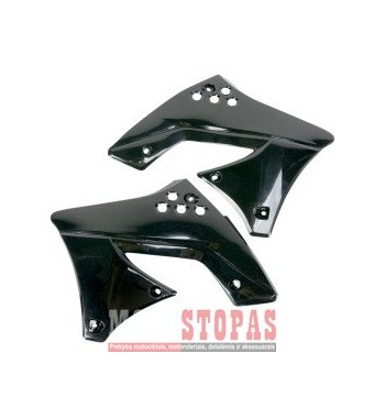 UFO RADIATOR COVERS KAWASAKI KXF250 BLACK