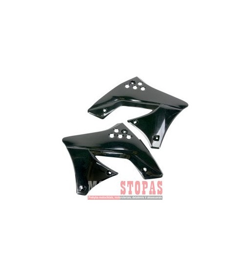 UFO RADIATOR COVERS KAWASAKI KXF250 BLACK