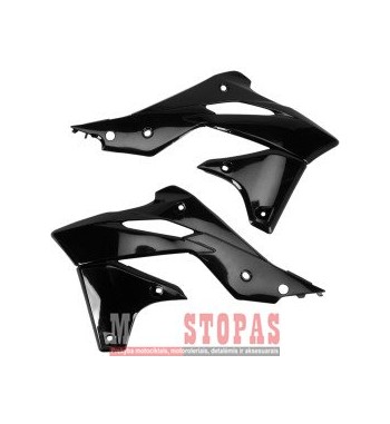 UFO RADIATOR COVERS KAWASAKI KXF250 BLACK