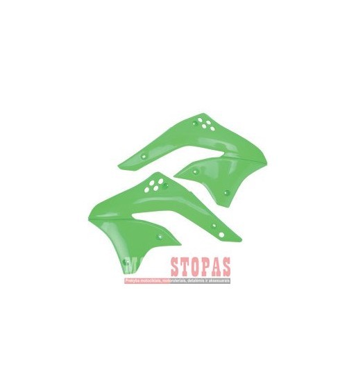 UFO RADIATOR COVERS KAWASAKI KXF450 KX-GREEN