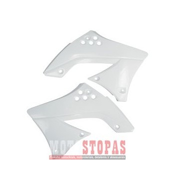 UFO RADIATOR COVERS KAWASAKI KXF450 WHITE