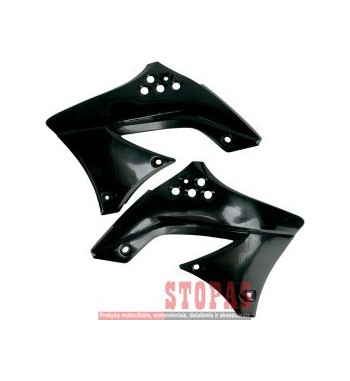 UFO RADIATOR COVERS KAWASAKI KXF450 BLACK