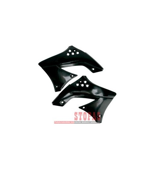UFO RADIATOR COVERS KAWASAKI KXF450 BLACK