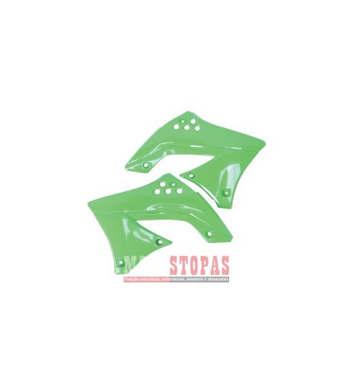 UFO RADIATOR COVERS KAWASAKI KXF450 KX-GREEN