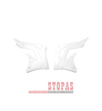 UFO RADIATOR COVERS KAWASAKI KXF450 WHITE