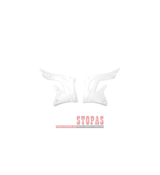 UFO RADIATOR COVERS KAWASAKI KXF450 WHITE