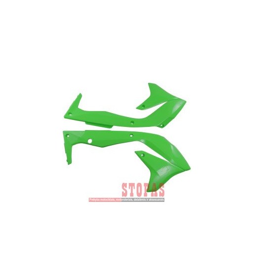 UFO RADIATOR COVERS KAWASAKI KXF450 KX-GREEN
