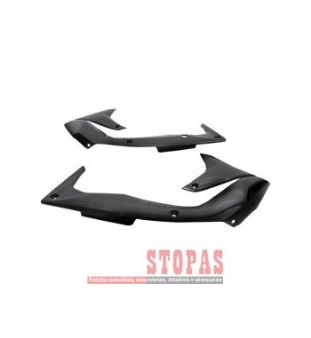 UFO RADIATOR COVERS KAWASAKI KXF450 BLACK